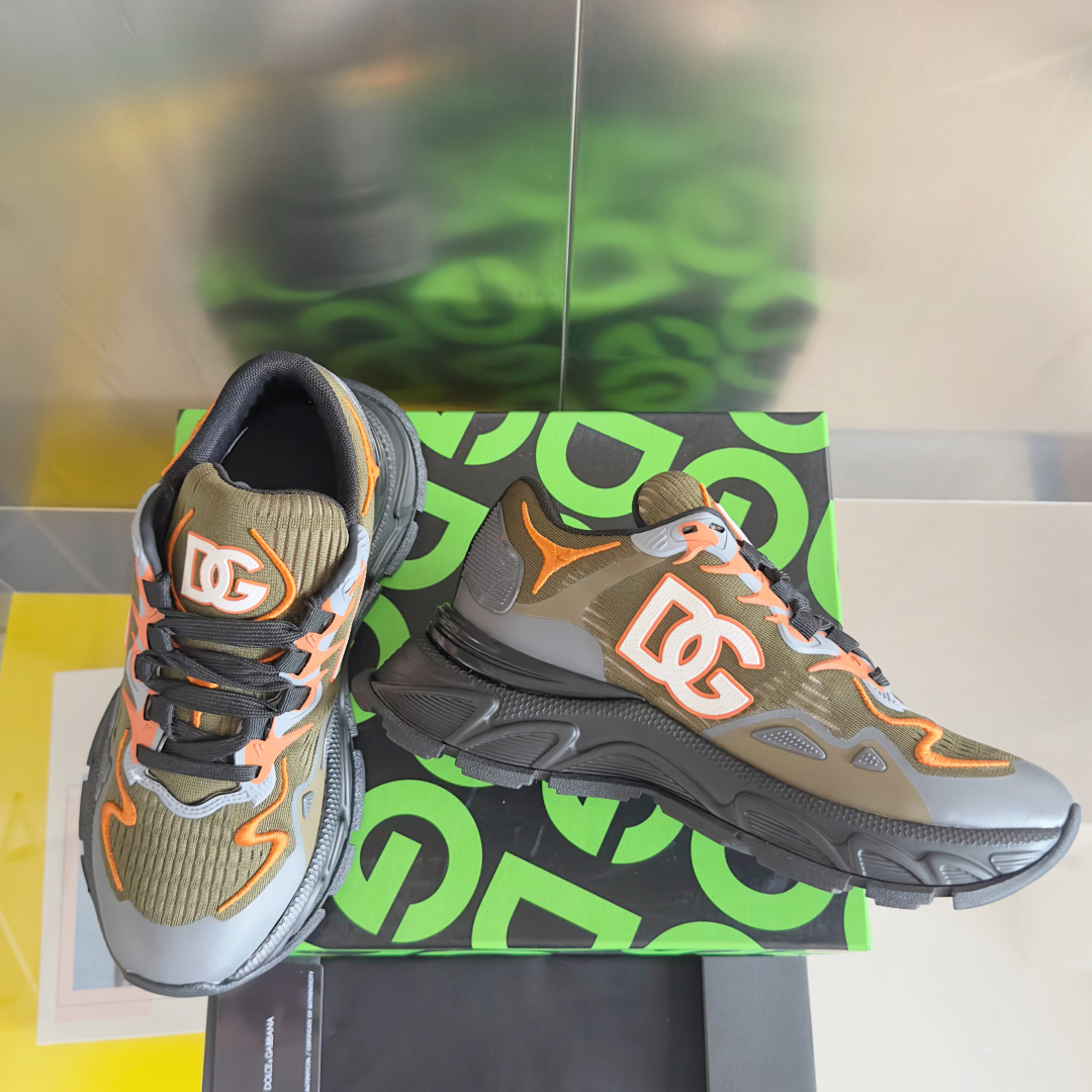 Dolce Gabbana Male Running Shoes Black Lightweight M-l-s