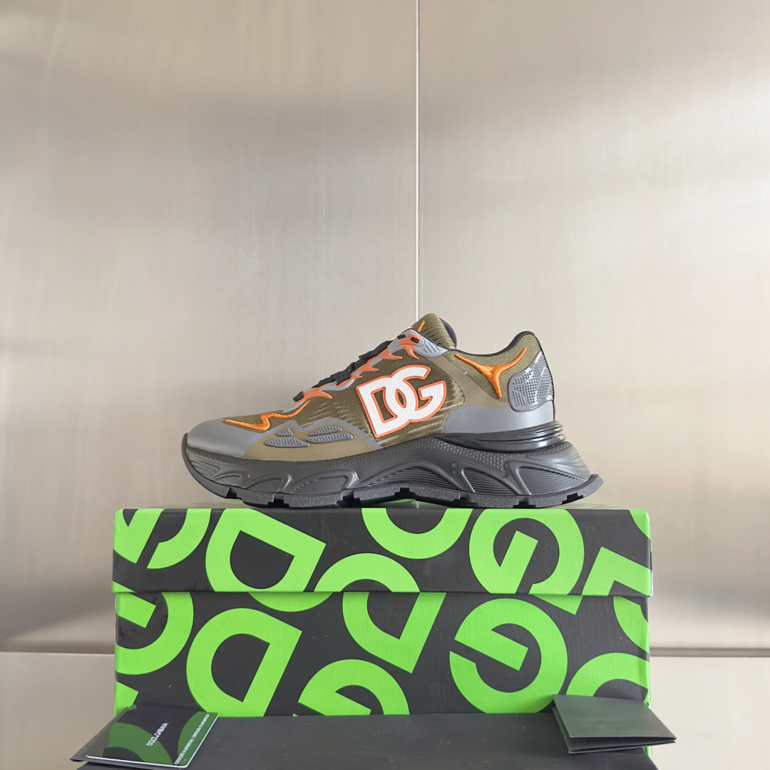 Dolce Gabbana Male Running Shoes Black Lightweight M-l-s