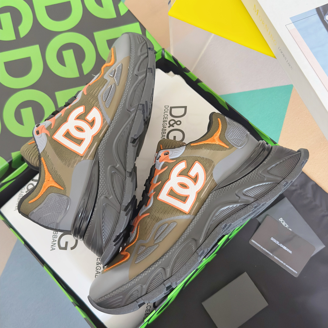 Dolce Gabbana Male Running Shoes Black Lightweight M-l-s