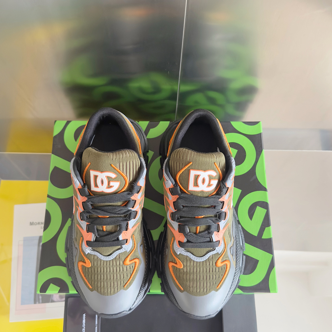 Dolce Gabbana Male Running Shoes Black Lightweight M-l-s