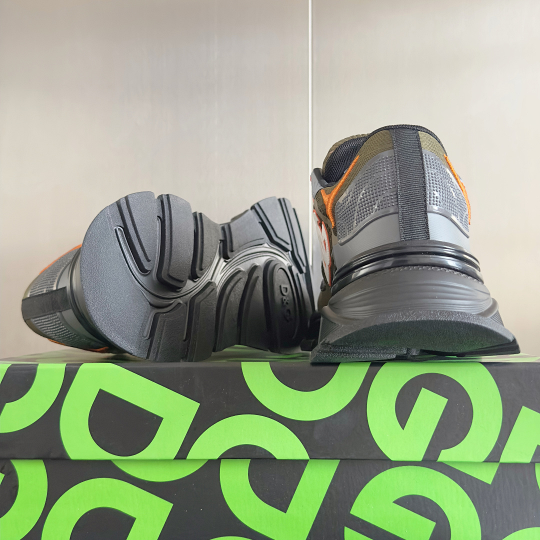 Dolce Gabbana Male Running Shoes Black Lightweight M-l-s