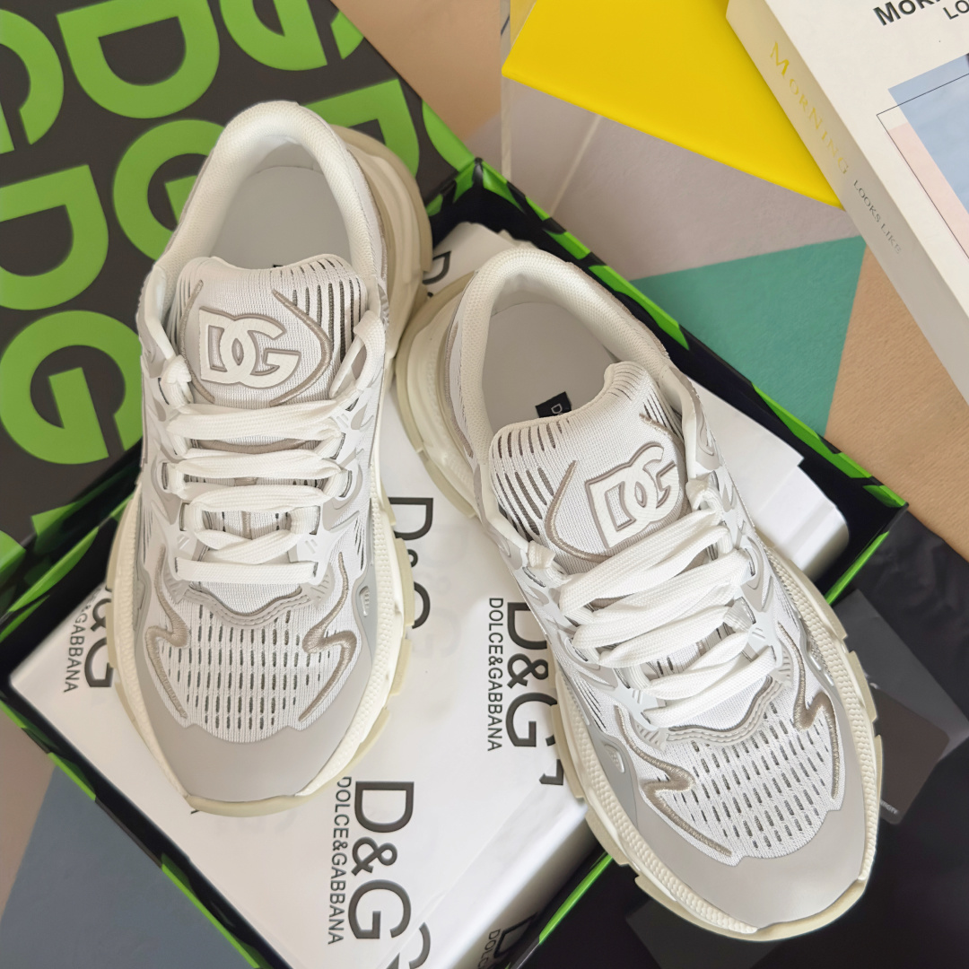 Dolce Gabbana Male Running Shoes Black Lightweight M-l-s