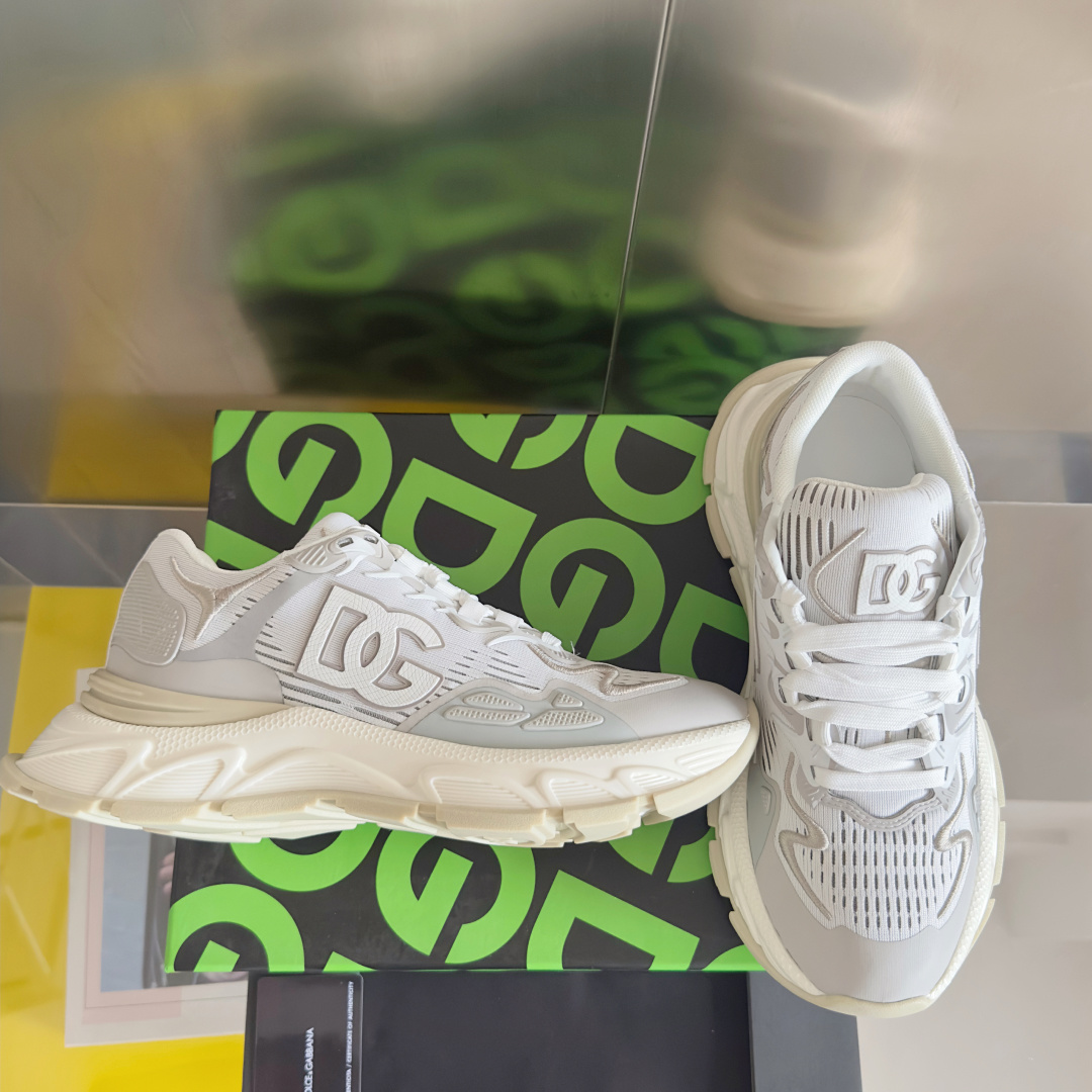 Dolce Gabbana Male Running Shoes Black Lightweight M-l-s