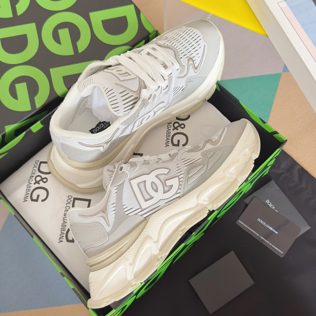 Dolce Gabbana Male Running Shoes Black Lightweight M-l-s