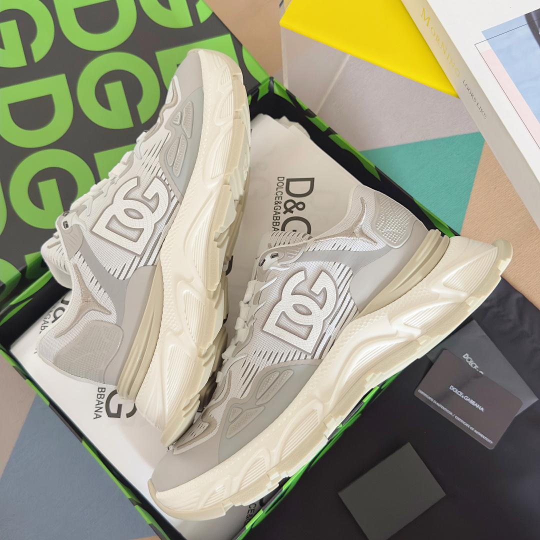 Dolce Gabbana Male Running Shoes Black Lightweight M-l-s