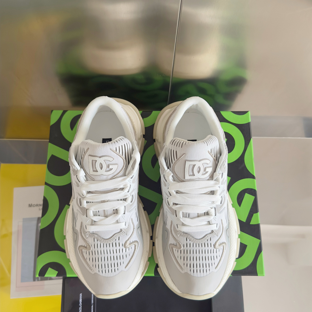 Dolce Gabbana Male Running Shoes Black Lightweight M-l-s