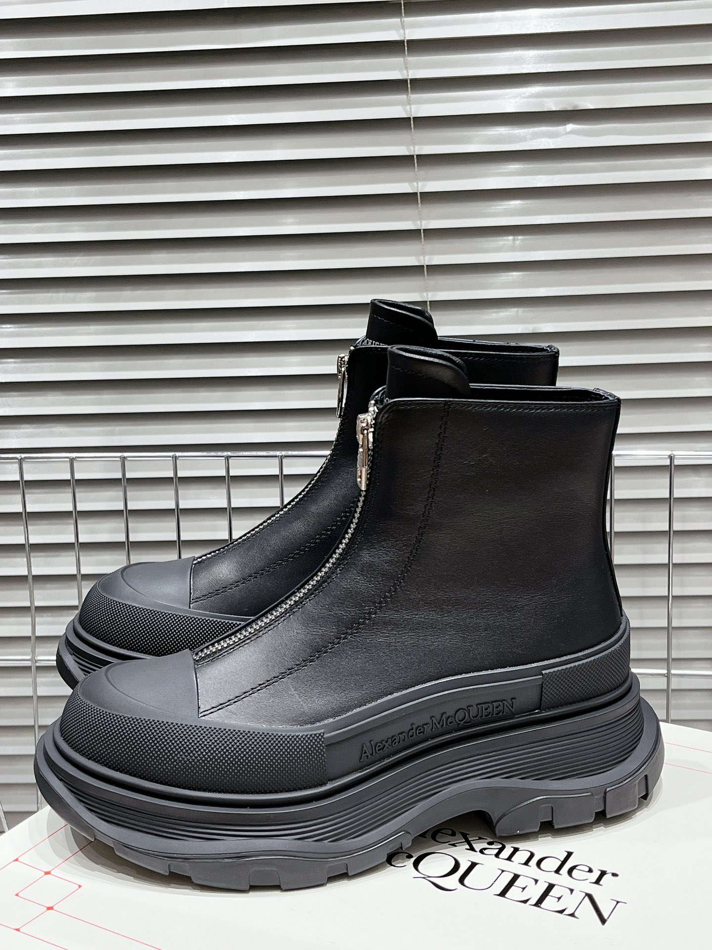 Alexander Mcqueen Male Boots Cow Leather M-l