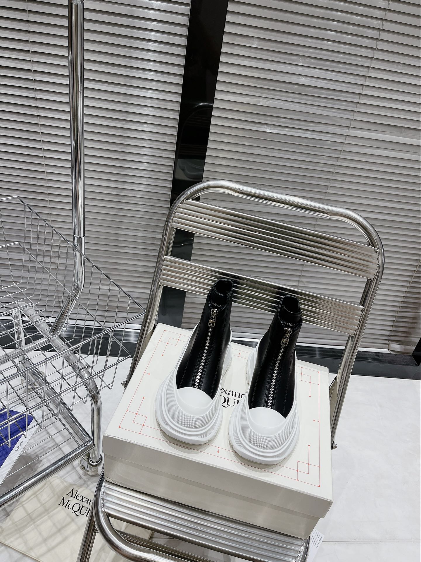 Alexander Mcqueen Male Boots Cow Leather M-l