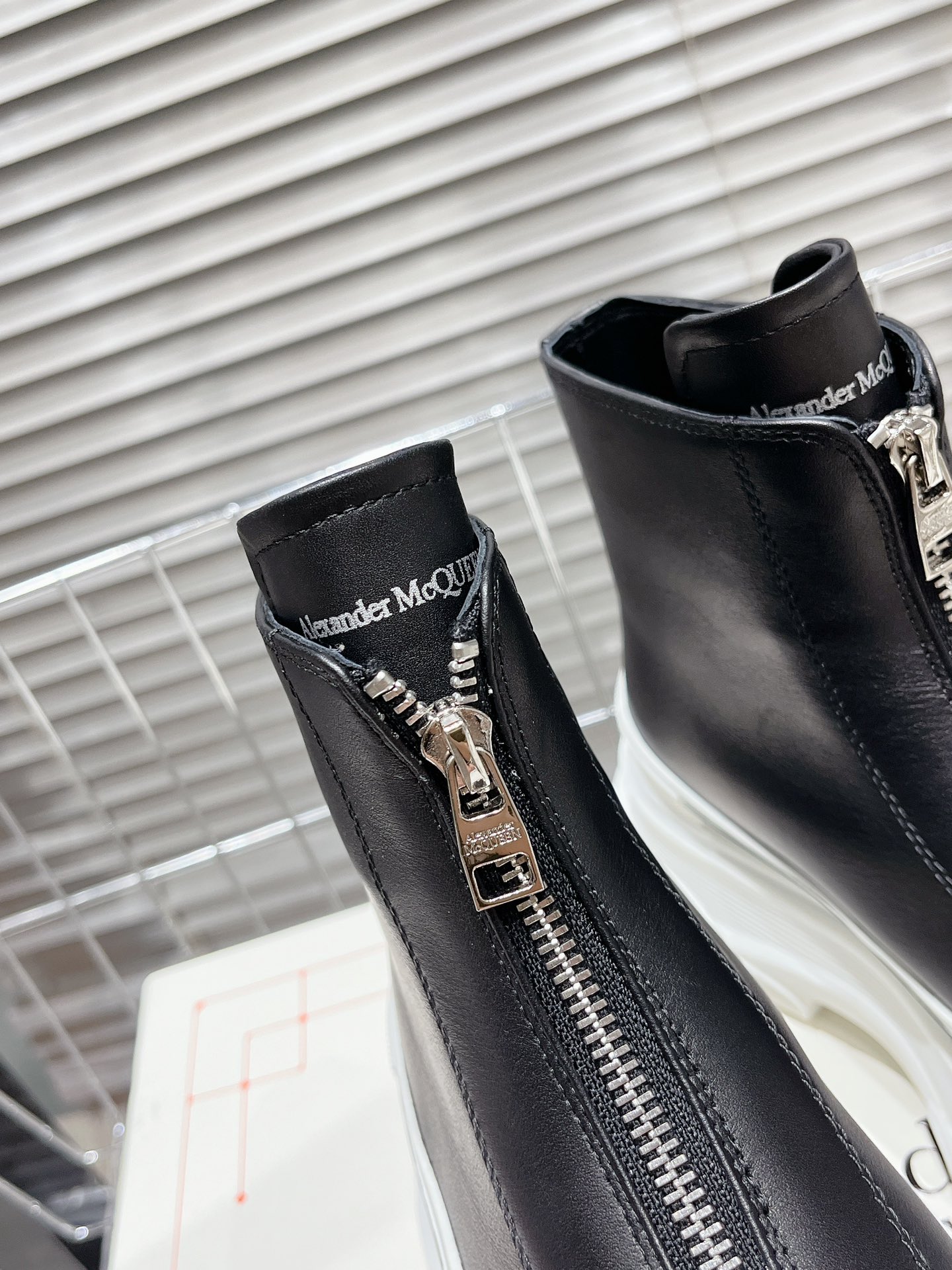 Alexander Mcqueen Male Boots Cow Leather M-l