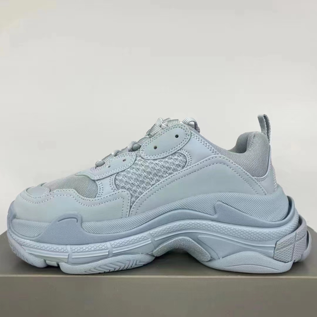 Balenciaga Basic Shoes Gray Breathable L-s