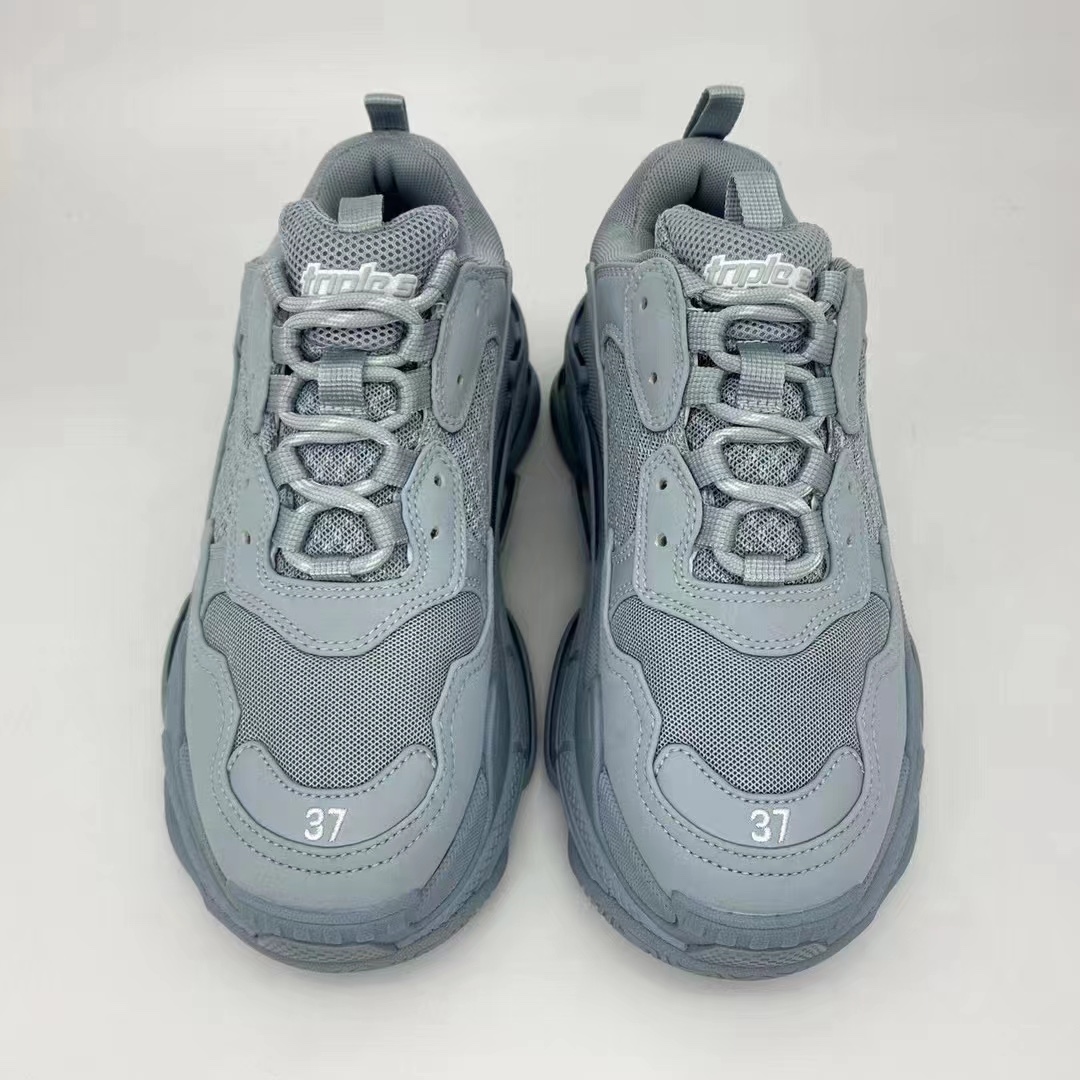 Balenciaga Basic Shoes Gray Breathable L-s