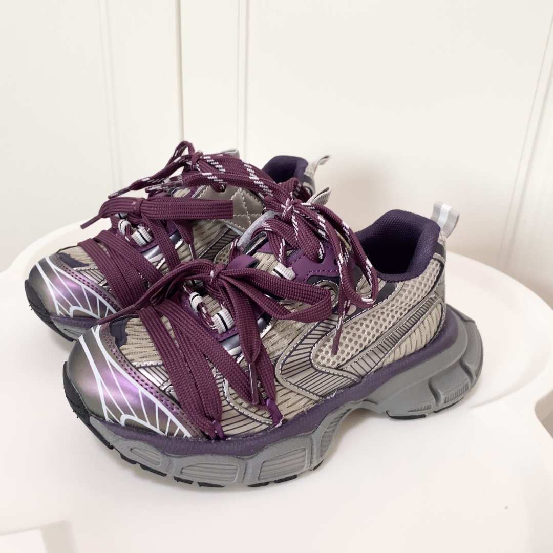 Balenciaga Male Sneakers Black Breathable 37-l-xl