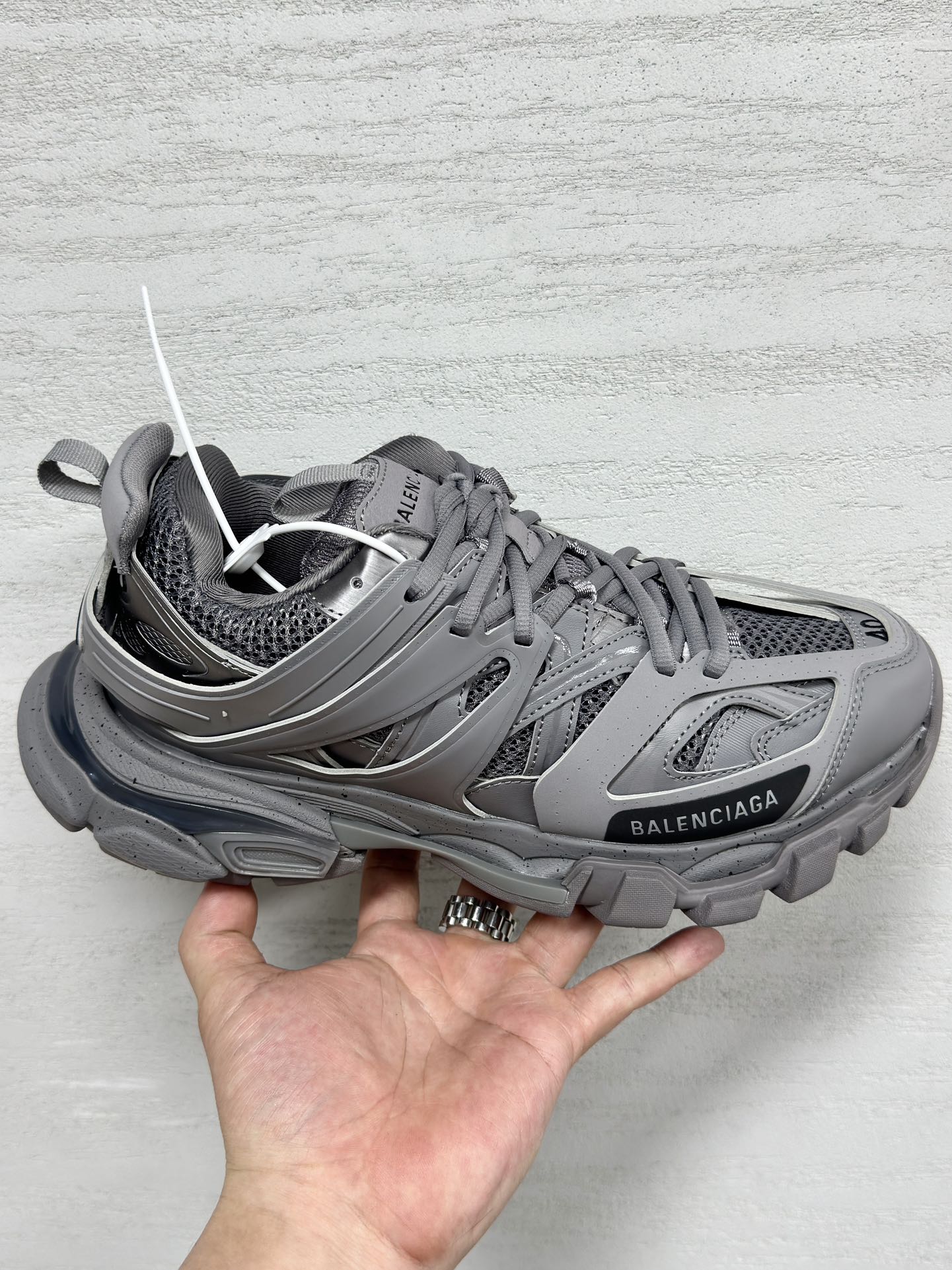 Balenciaga Calvin Klein Couple Basic Shoes Gray L-s