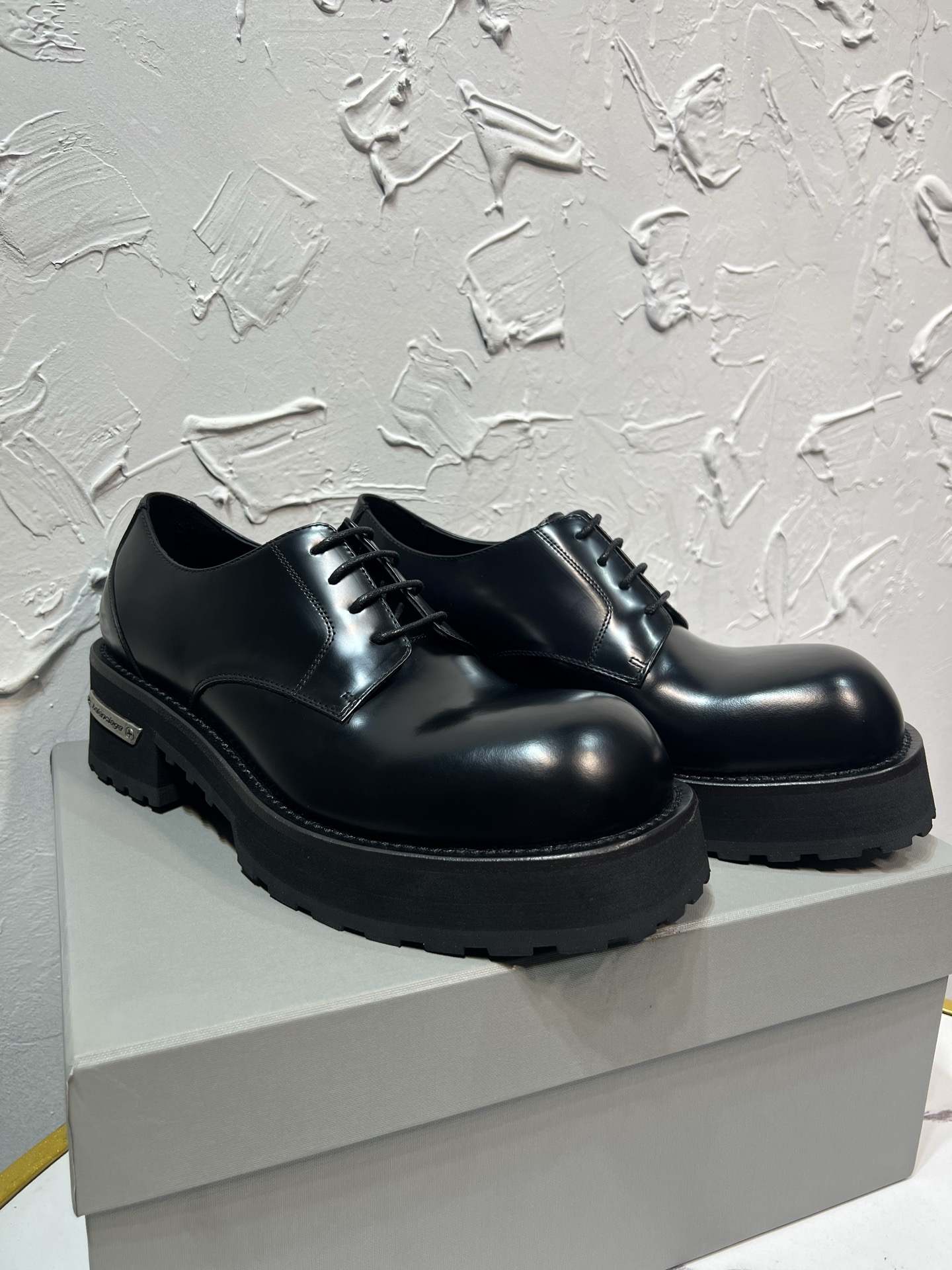 Balenciaga Male Leather Shoes Cow Leather M-l