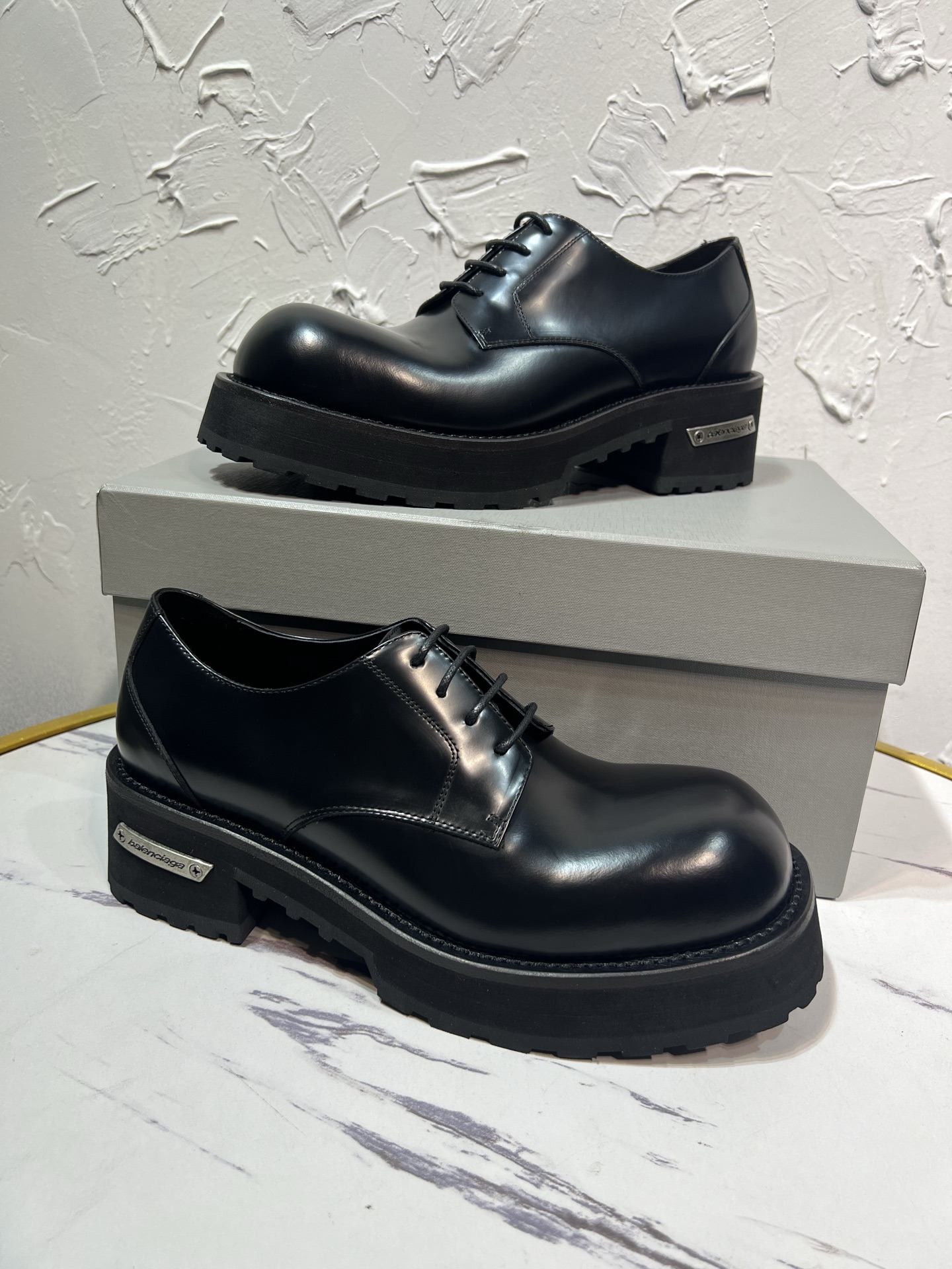 Balenciaga Male Leather Shoes Cow Leather M-l