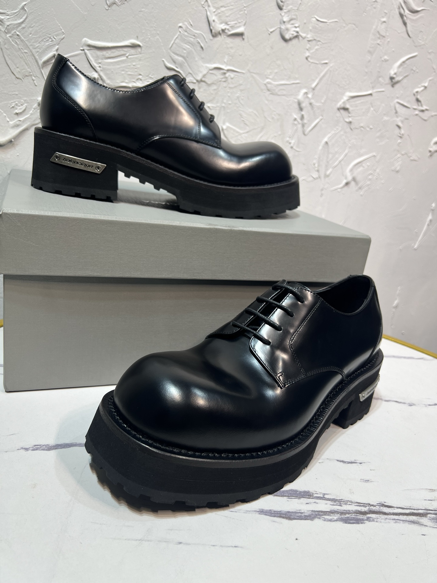 Balenciaga Male Leather Shoes Cow Leather M-l
