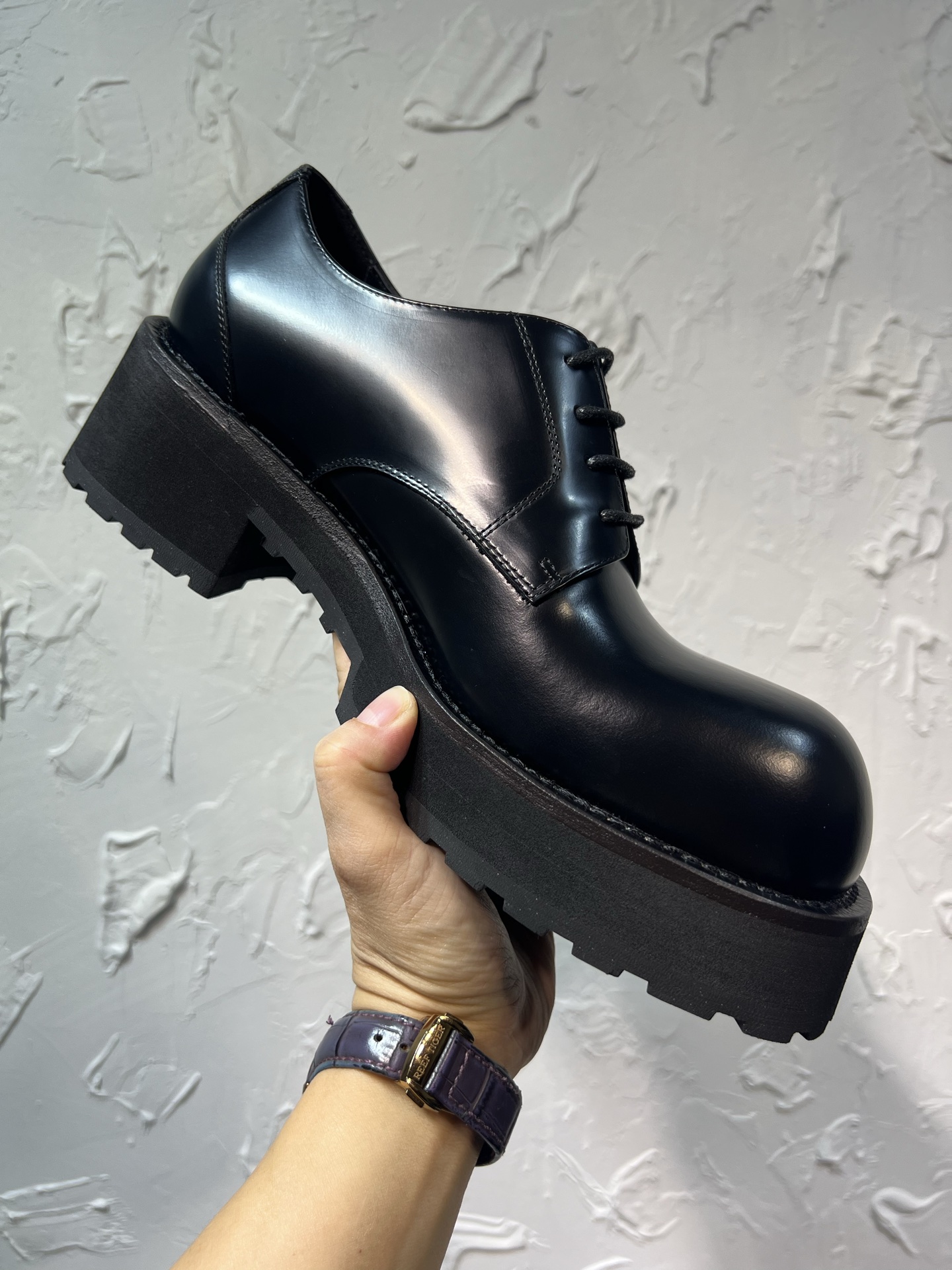 Balenciaga Male Leather Shoes Cow Leather M-l