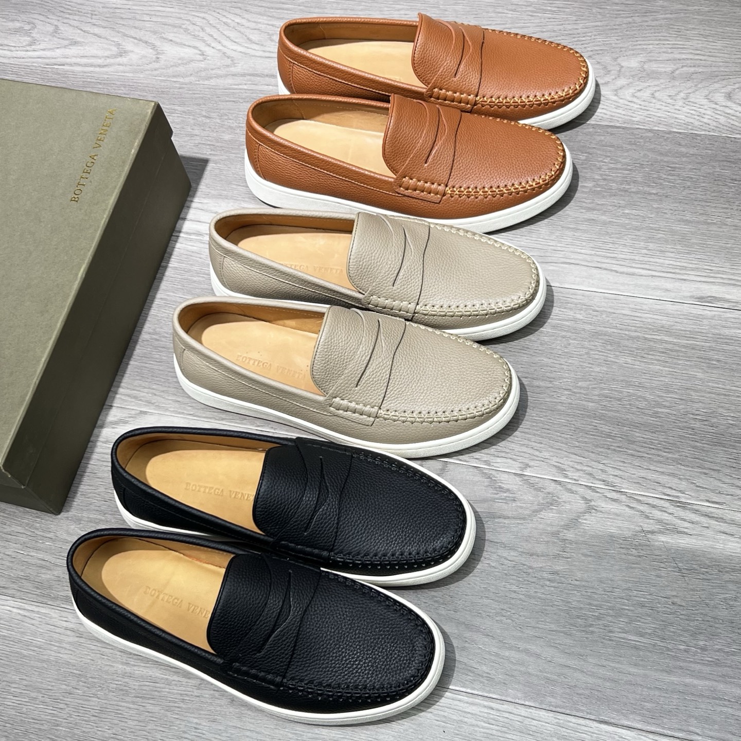 Bottega Veneta Male Loafers Cow Leather