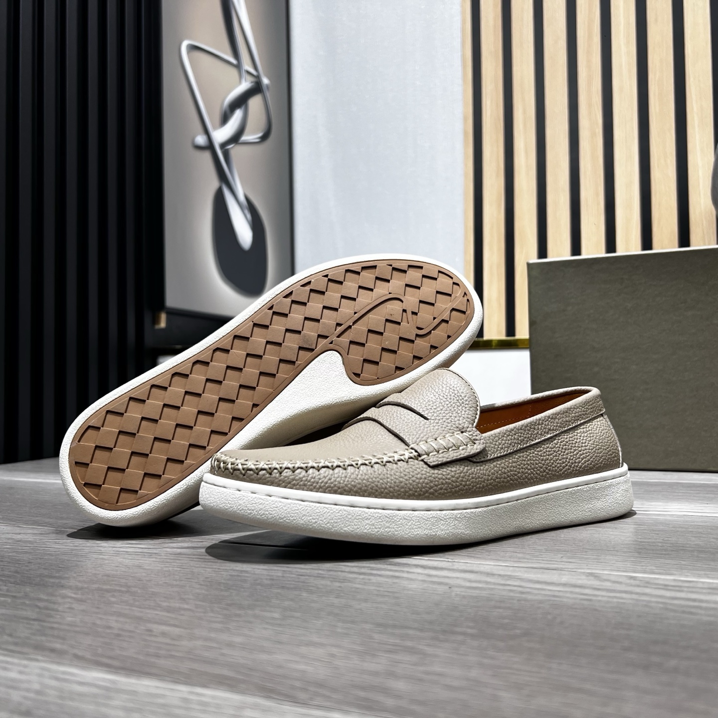 Bottega Veneta Male Loafers Cow Leather