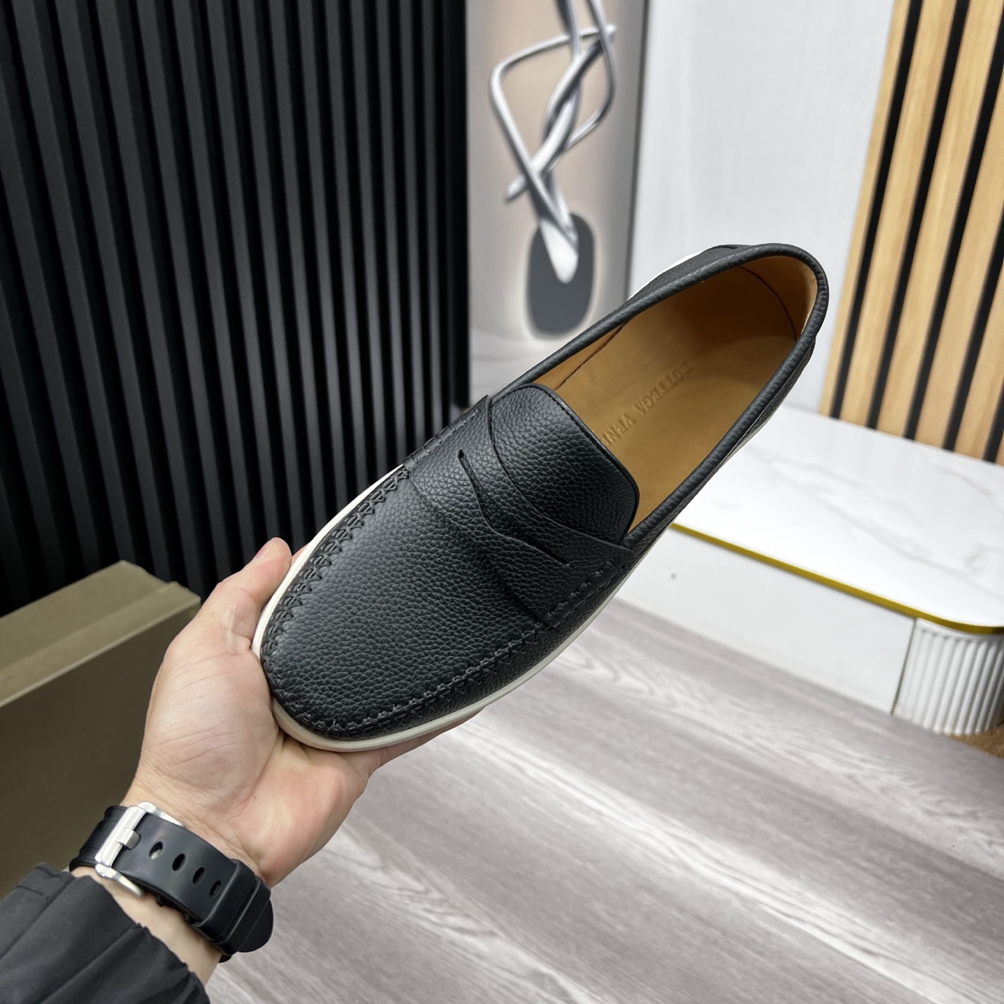 Bottega Veneta Male Loafers Cow Leather