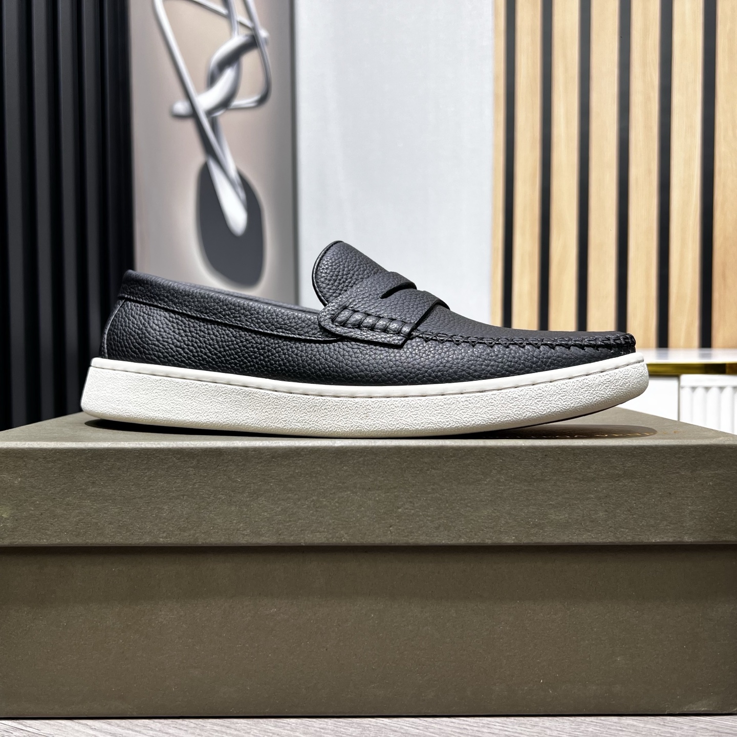 Bottega Veneta Male Loafers Cow Leather