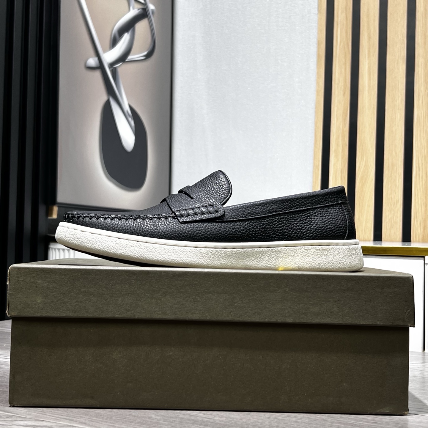 Bottega Veneta Male Loafers Cow Leather