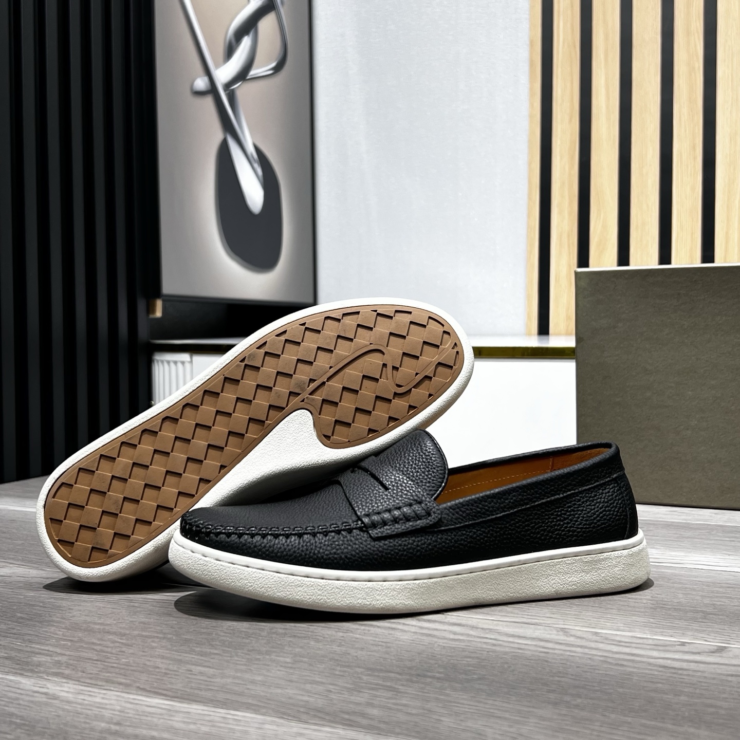 Bottega Veneta Male Loafers Cow Leather