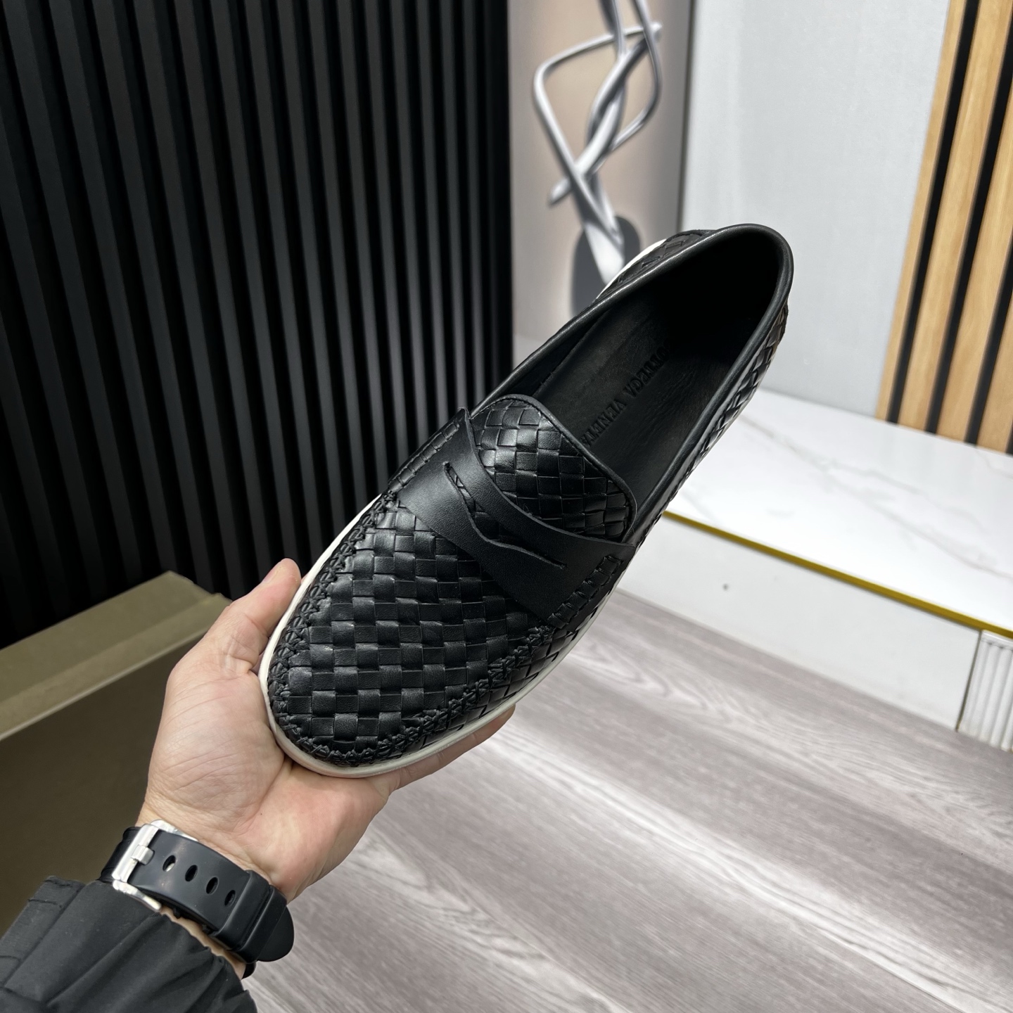 Bottega Veneta Male Loafers Cow Leather