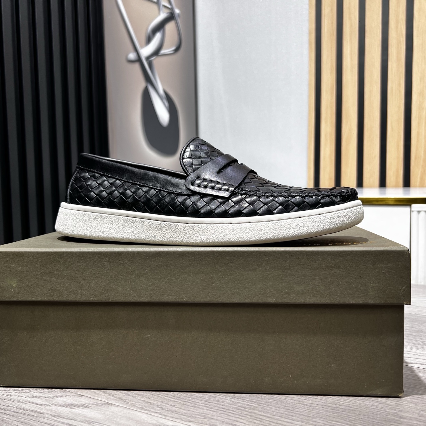 Bottega Veneta Male Loafers Cow Leather