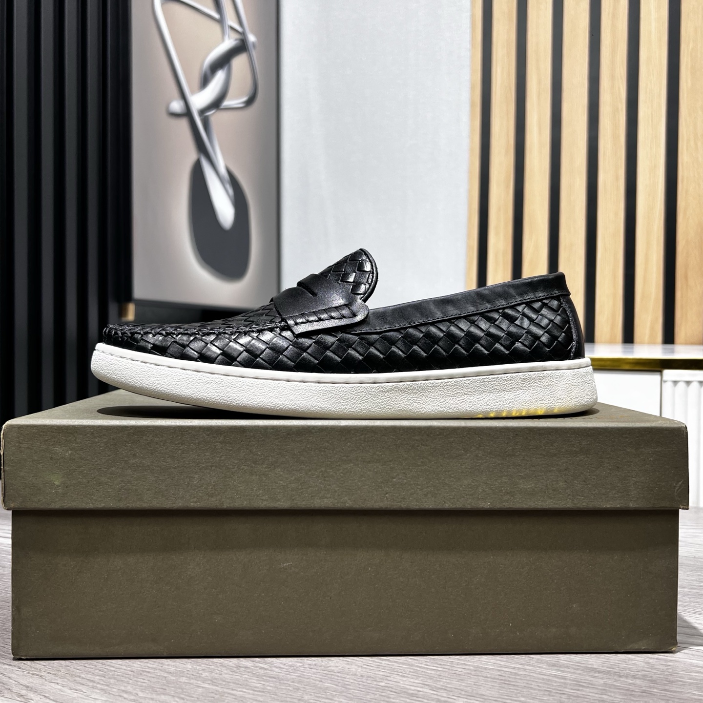 Bottega Veneta Male Loafers Cow Leather