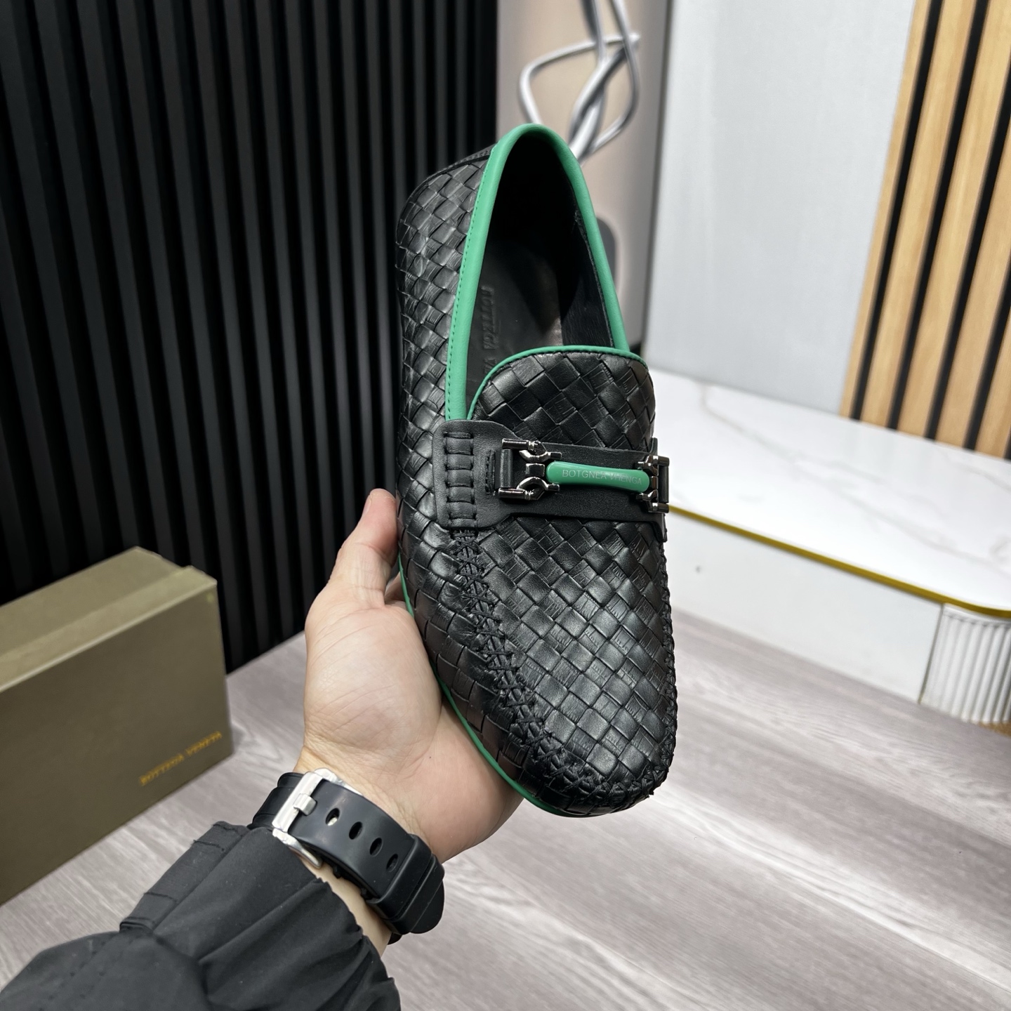 Bottega Veneta Male Loafers Cow Leather