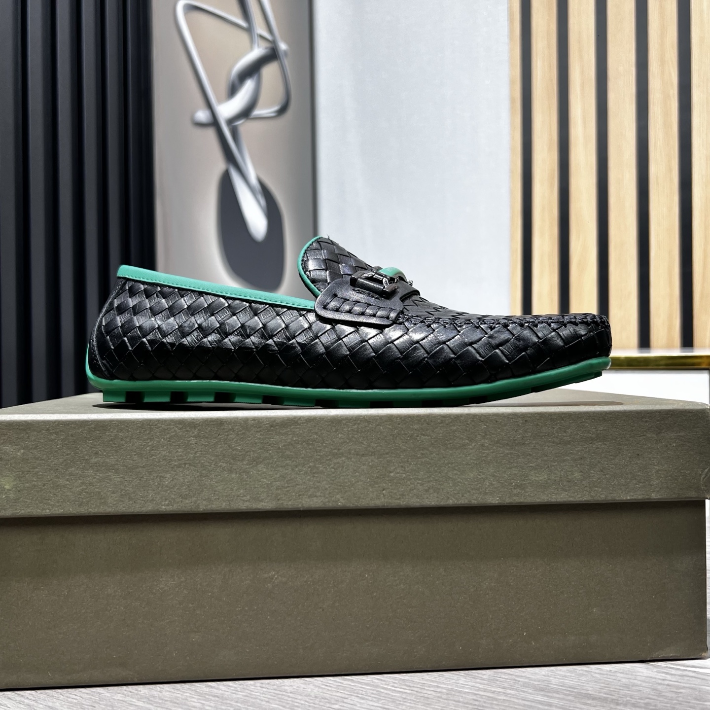 Bottega Veneta Male Loafers Cow Leather