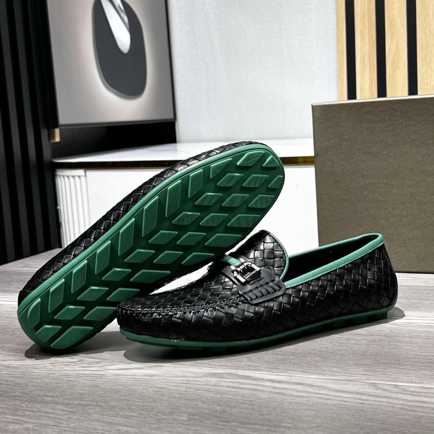 Bottega Veneta Male Loafers Cow Leather