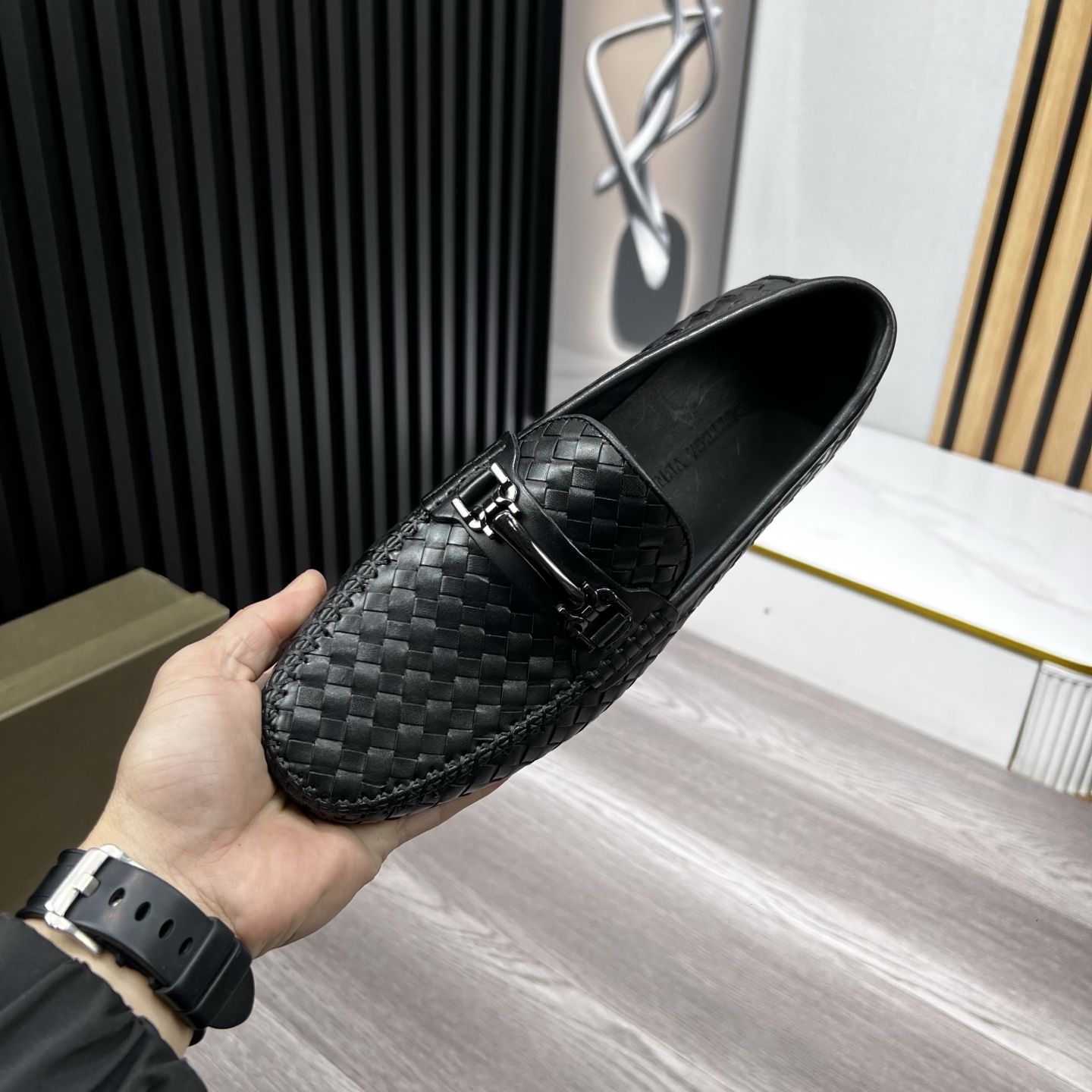 Bottega Veneta Male Loafers Cow Leather