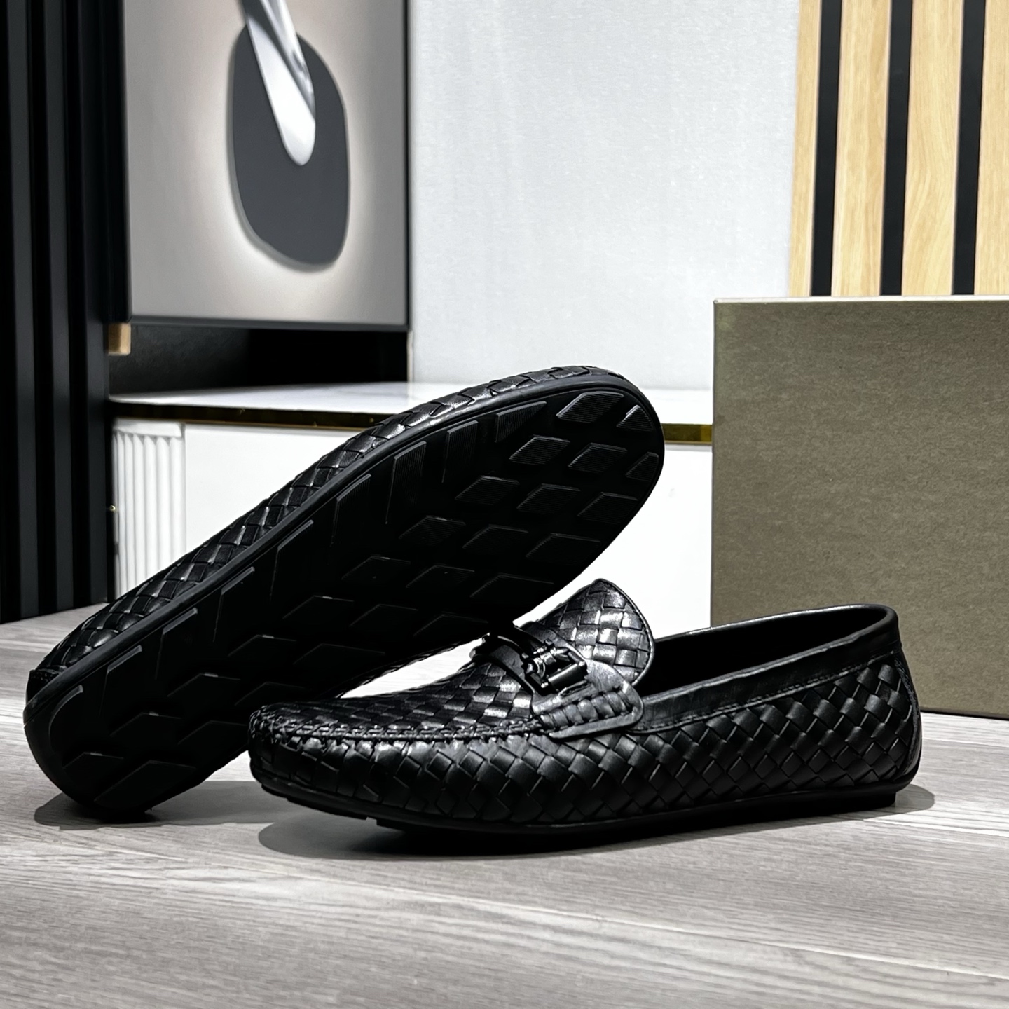 Bottega Veneta Male Loafers Cow Leather