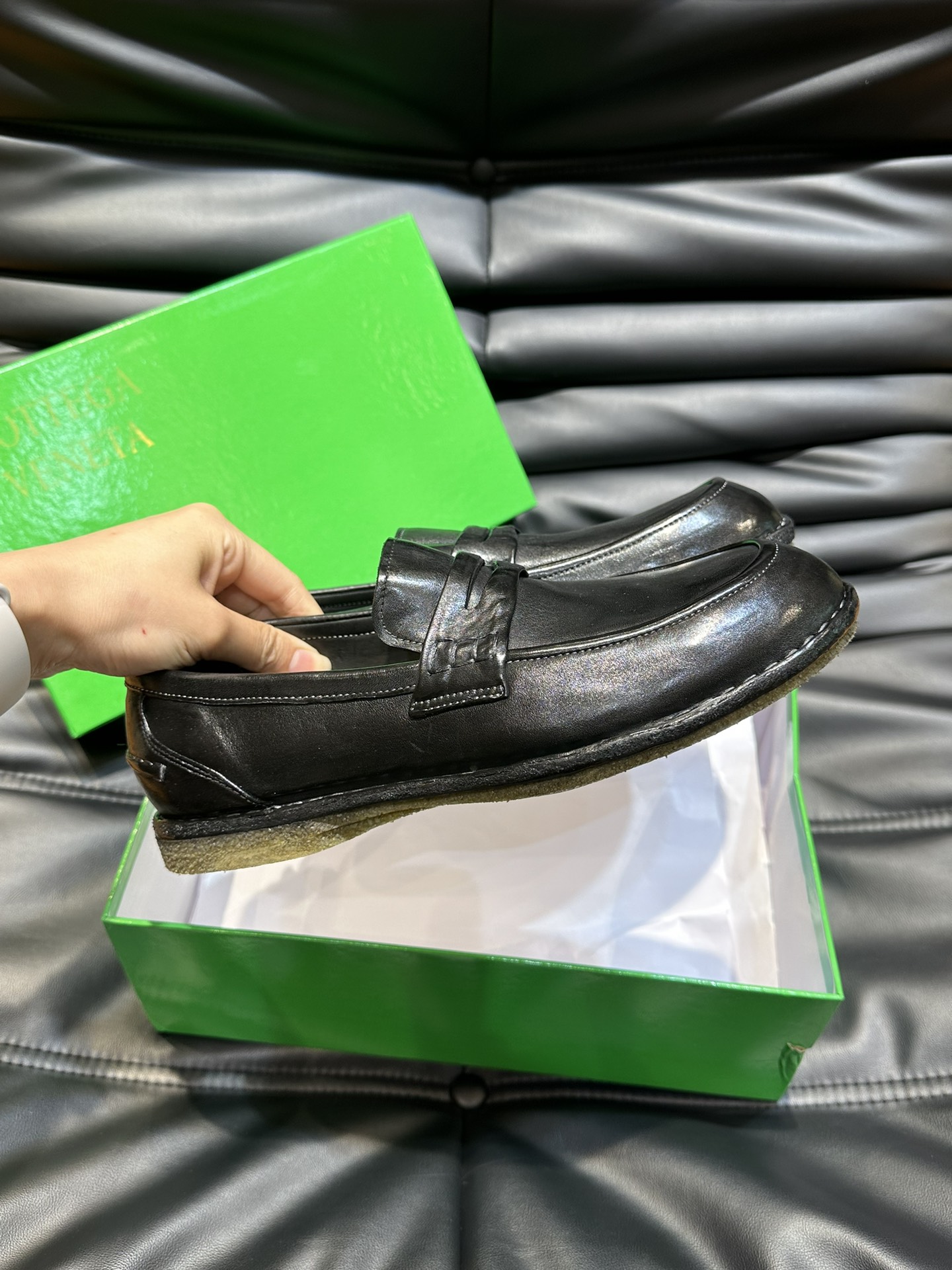 Bottega Veneta Male Loafers Real Leather S