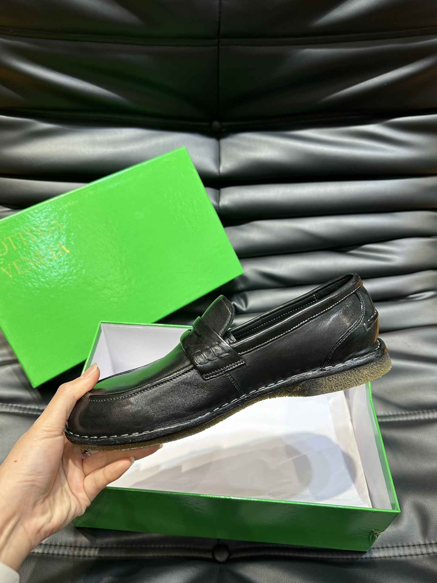 Bottega Veneta Male Loafers Real Leather S