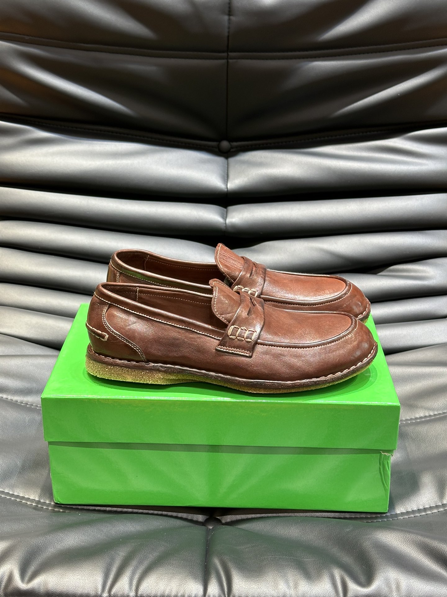 Bottega Veneta Male Loafers Real Leather S