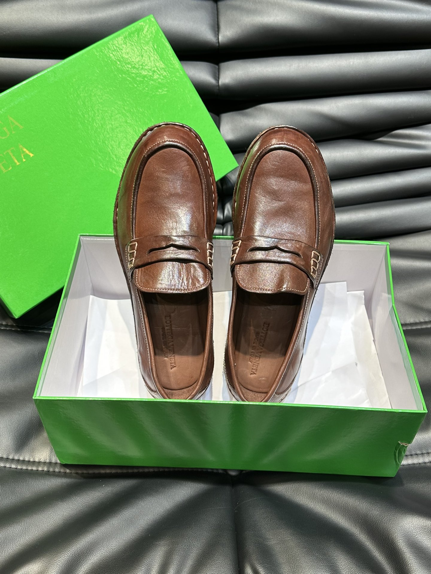 Bottega Veneta Male Loafers Real Leather S