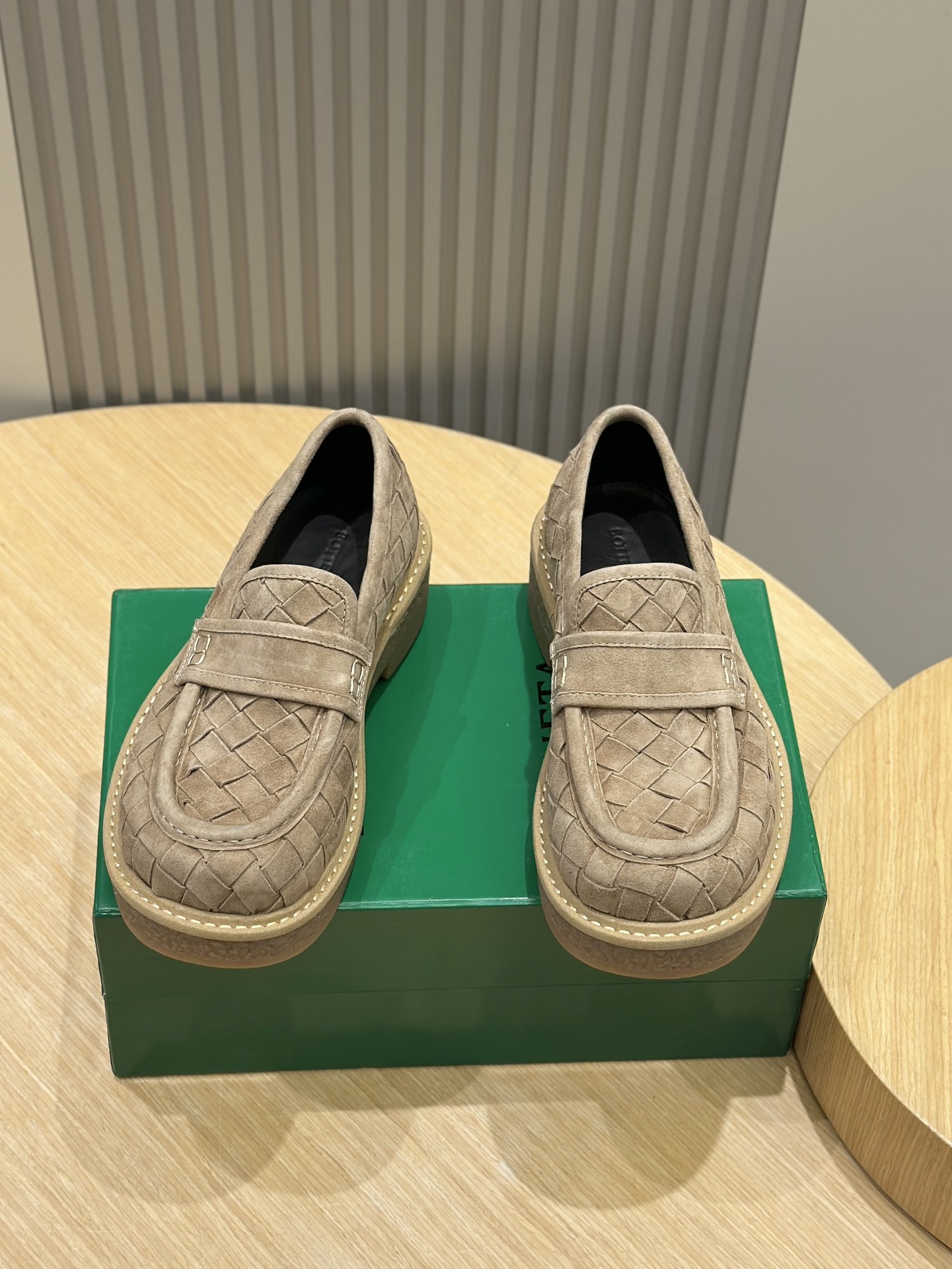 Bottega Veneta Male Leather Shoes Real Leather S