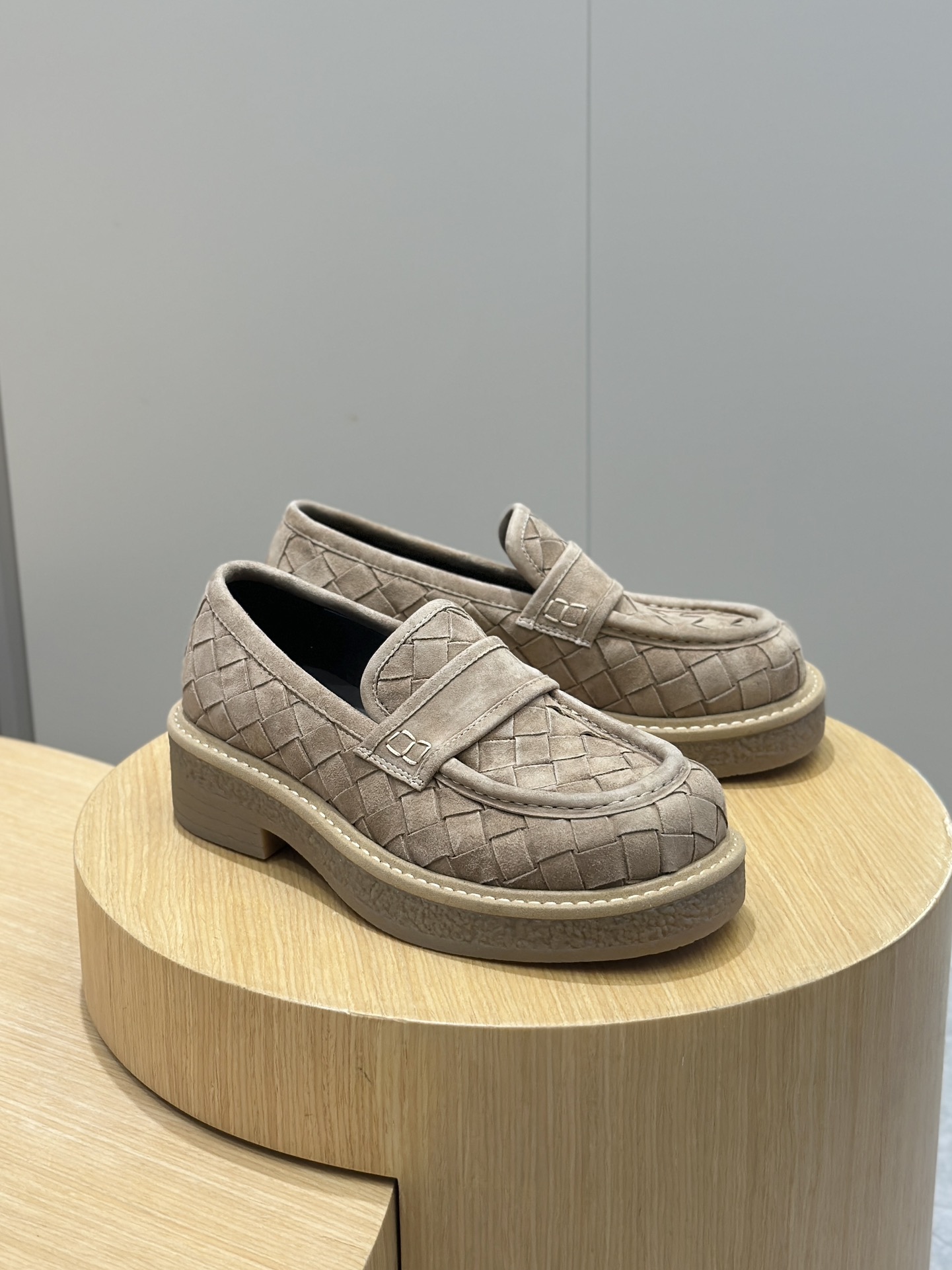 Bottega Veneta Male Leather Shoes Real Leather S