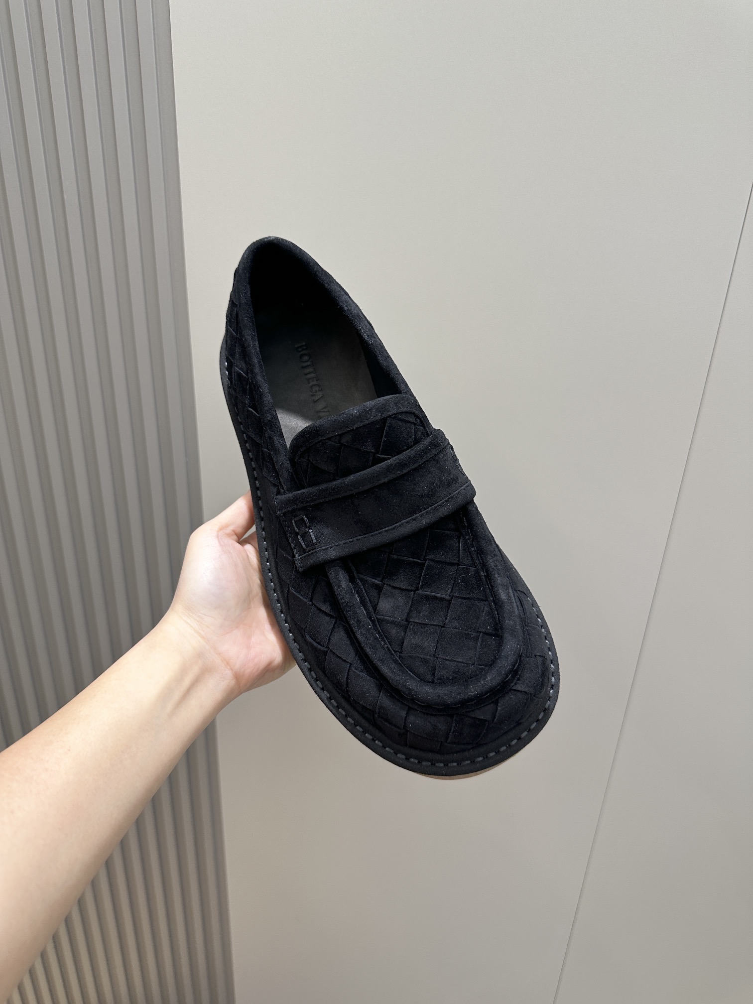 Bottega Veneta Male Leather Shoes Real Leather S