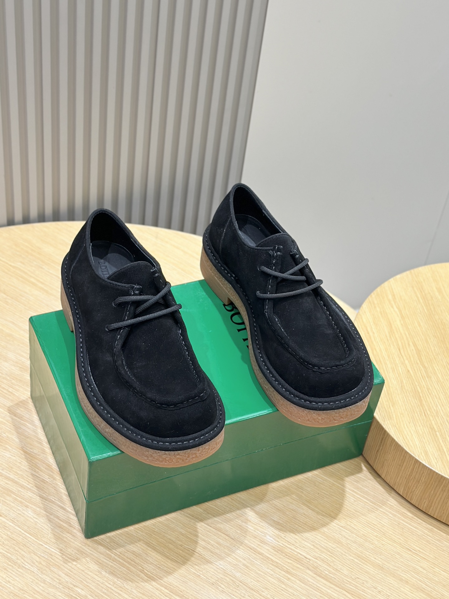 Bottega Veneta Male Leather Shoes Real Leather S