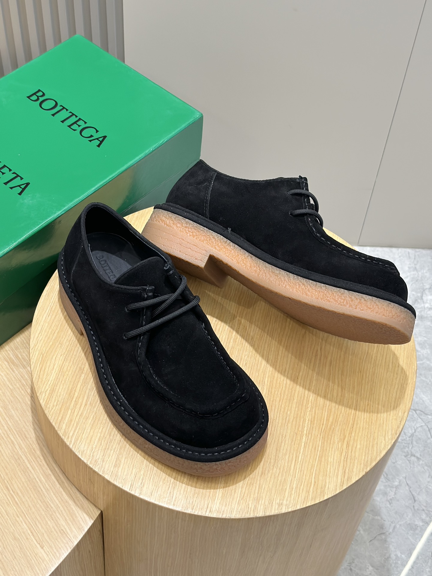 Bottega Veneta Male Leather Shoes Real Leather S