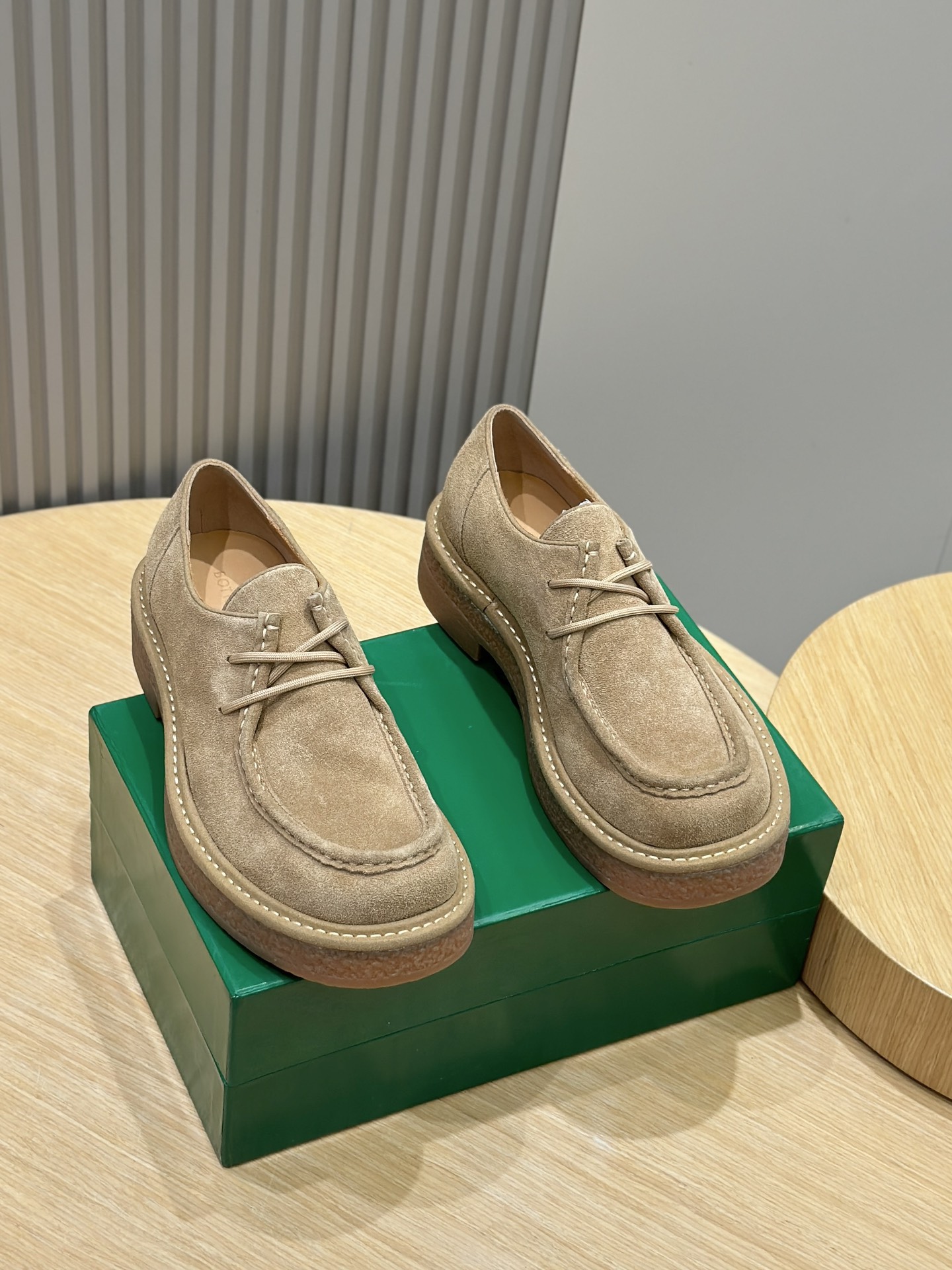 Bottega Veneta Male Leather Shoes Real Leather S