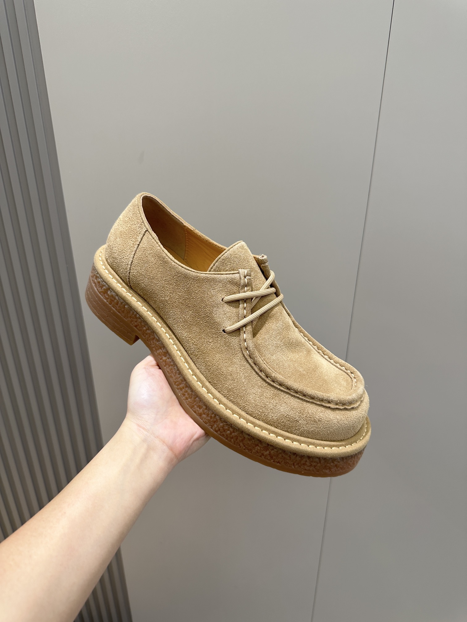 Bottega Veneta Male Leather Shoes Real Leather S