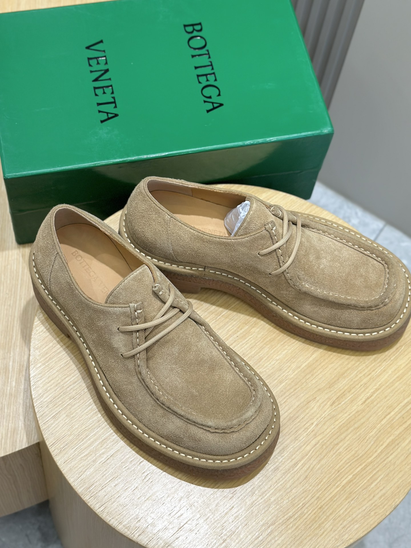 Bottega Veneta Male Leather Shoes Real Leather S