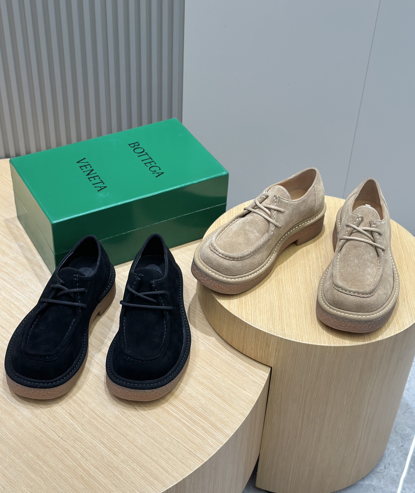 Bottega Veneta Male Leather Shoes Real Leather S