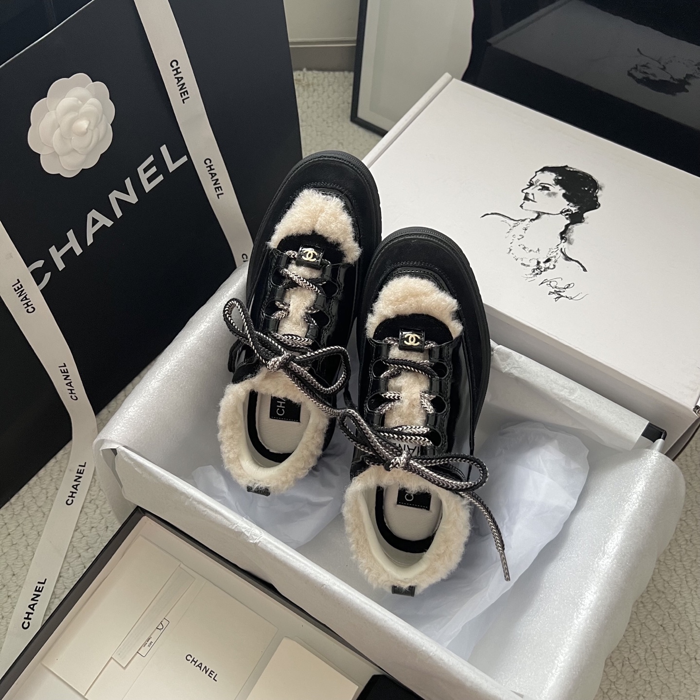Chanel Sneakers Mesh Breathable L-s