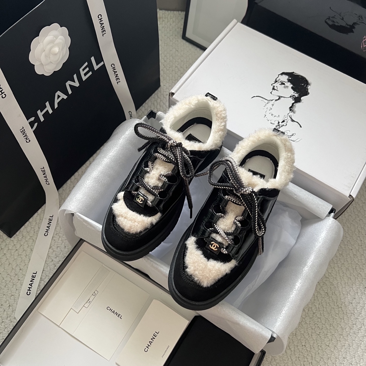 Chanel Sneakers Mesh Breathable L-s